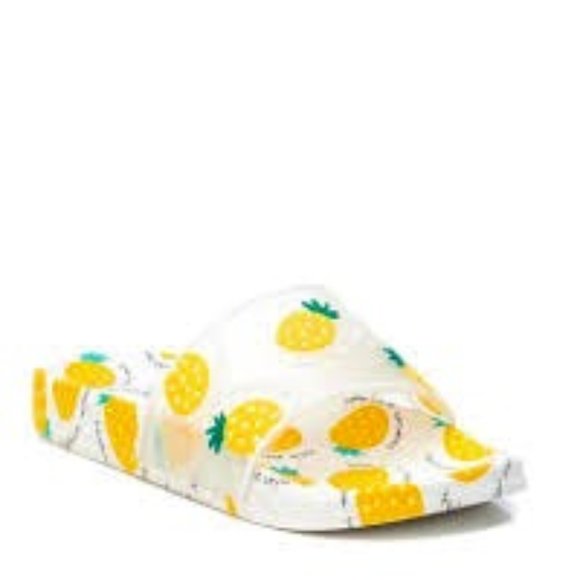 Pineapple Open Toe Sliders - Picture 1 of 1